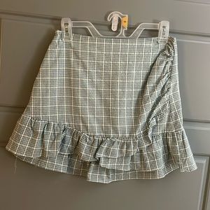 Small Turquoise & White Altar’d State Skirt